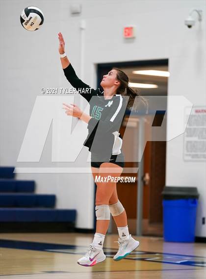 Thumbnail 3 in Monrovia vs. Tri-West Hendricks (IHSAA 3A Sectional Semi-Final) photogallery.