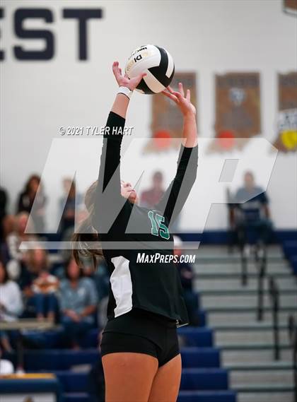 Thumbnail 1 in Monrovia vs. Tri-West Hendricks (IHSAA 3A Sectional Semi-Final) photogallery.