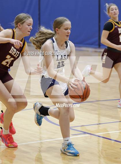 Thumbnail 2 in Dripping Springs vs. Liberal Arts & Science Academy - Austin (Lobo Pack Attack Classic) photogallery.