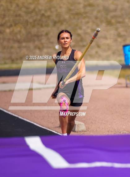 Thumbnail 2 in Pikes Peak Athletic Conference League Championship (Pole Vault) photogallery.