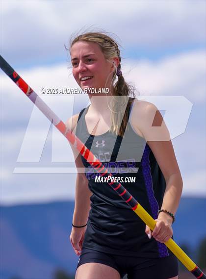 Thumbnail 3 in Pikes Peak Athletic Conference League Championship (Pole Vault) photogallery.