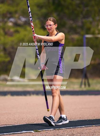 Thumbnail 3 in Pikes Peak Athletic Conference League Championship (Pole Vault) photogallery.