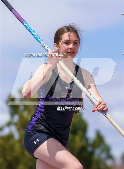 Thumbnail 3 in Pikes Peak Athletic Conference League Championship (Pole Vault) photogallery.