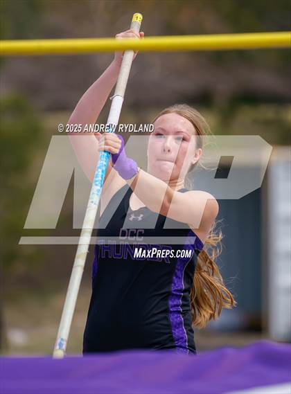 Thumbnail 2 in Pikes Peak Athletic Conference League Championship (Pole Vault) photogallery.