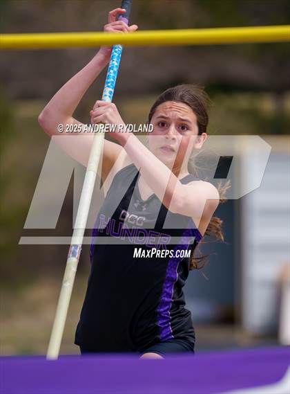Thumbnail 3 in Pikes Peak Athletic Conference League Championship (Pole Vault) photogallery.