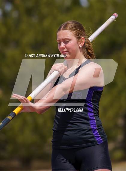 Thumbnail 2 in Pikes Peak Athletic Conference League Championship (Pole Vault) photogallery.