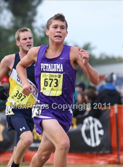 Thumbnail 1 in CIF State Cross Country Championships (D3 Boys) photogallery.