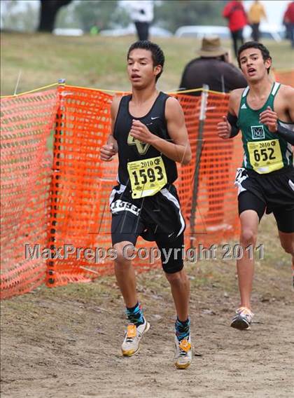Thumbnail 1 in CIF State Cross Country Championships (D3 Boys) photogallery.