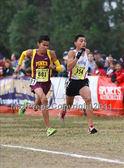 Thumbnail 1 in CIF State Cross Country Championships (D3 Boys) photogallery.