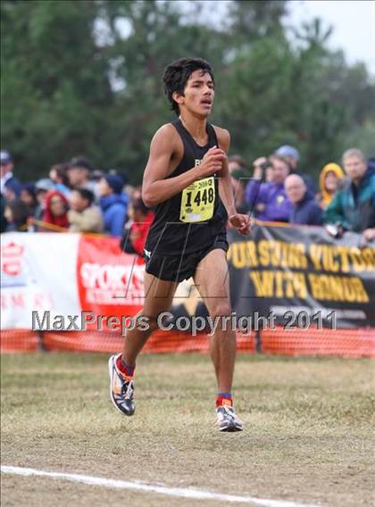 Thumbnail 1 in CIF State Cross Country Championships (D3 Boys) photogallery.