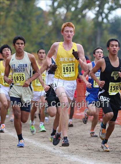 Thumbnail 2 in CIF State Cross Country Championships (D3 Boys) photogallery.