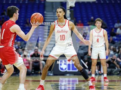 Thumbnail 1 in Holliday vs. Ponder (UIL 3A Basketball Semifinal) photogallery.