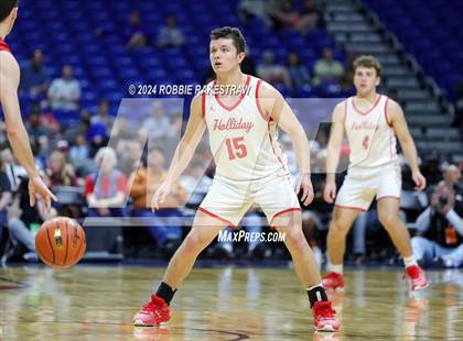 Thumbnail 1 in Holliday vs. Ponder (UIL 3A Basketball Semifinal) photogallery.