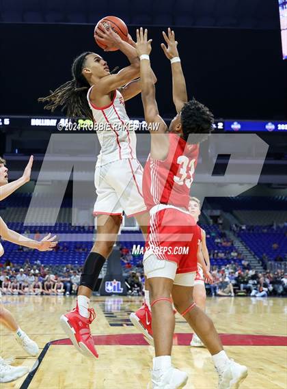 Thumbnail 3 in Holliday vs. Ponder (UIL 3A Basketball Semifinal) photogallery.