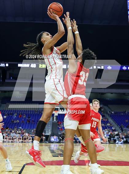 Thumbnail 1 in Holliday vs. Ponder (UIL 3A Basketball Semifinal) photogallery.