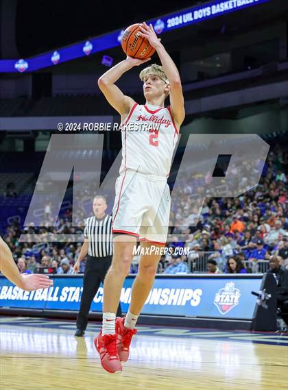Thumbnail 3 in Holliday vs. Ponder (UIL 3A Basketball Semifinal) photogallery.