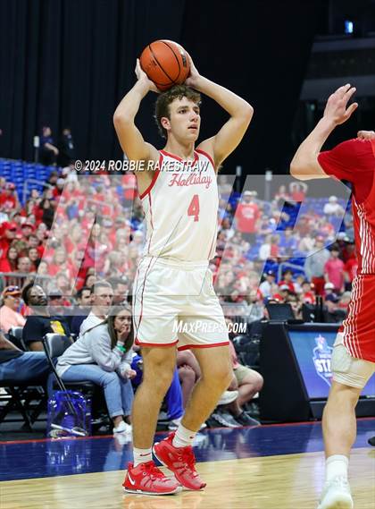 Thumbnail 1 in Holliday vs. Ponder (UIL 3A Basketball Semifinal) photogallery.