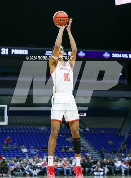 Thumbnail 3 in Holliday vs. Ponder (UIL 3A Basketball Semifinal) photogallery.