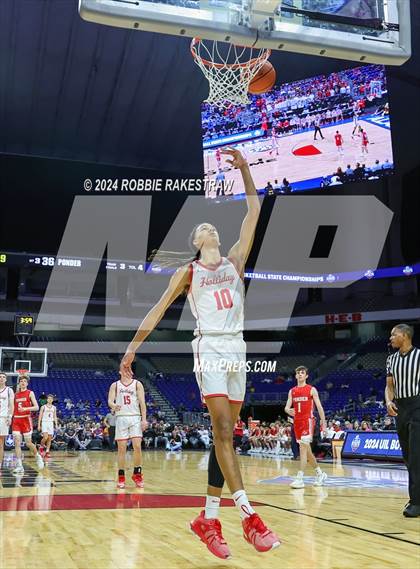 Thumbnail 3 in Holliday vs. Ponder (UIL 3A Basketball Semifinal) photogallery.