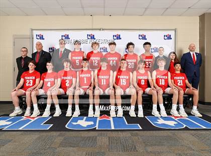 Thumbnail 2 in Holliday vs. Ponder (UIL 3A Basketball Semifinal) photogallery.