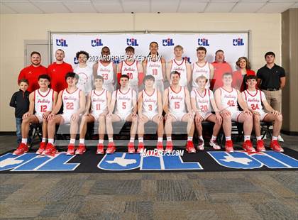 Thumbnail 1 in Holliday vs. Ponder (UIL 3A Basketball Semifinal) photogallery.