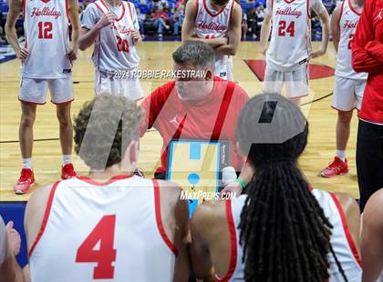 Thumbnail 1 in Holliday vs. Ponder (UIL 3A Basketball Semifinal) photogallery.