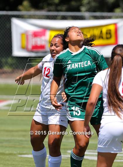 Thumbnail 2 in Manteca vs East Union (CIF-SJS D3 Final) photogallery.