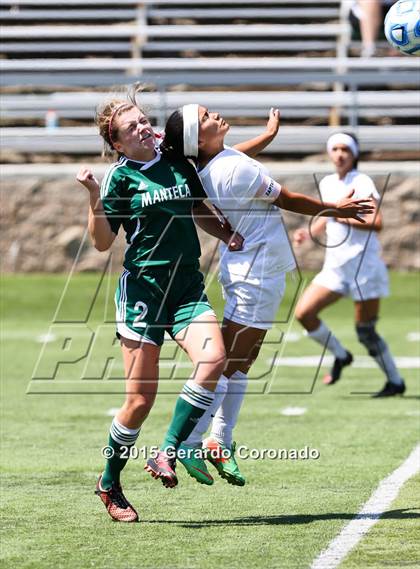 Thumbnail 1 in Manteca vs East Union (CIF-SJS D3 Final) photogallery.