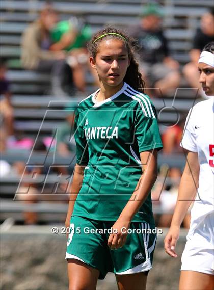 Thumbnail 3 in Manteca vs East Union (CIF-SJS D3 Final) photogallery.