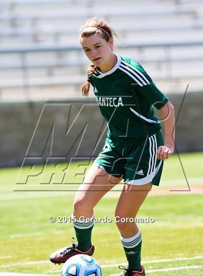 Thumbnail 3 in Manteca vs East Union (CIF-SJS D3 Final) photogallery.