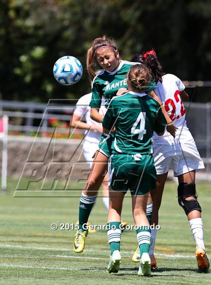 Thumbnail 3 in Manteca vs East Union (CIF-SJS D3 Final) photogallery.