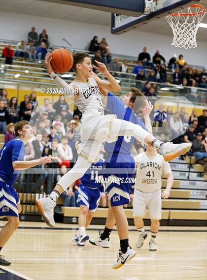Thumbnail 1 in Allegheny-Clarion Valley vs. Clarion-Limestone (District IX 1A Consolation) photogallery.