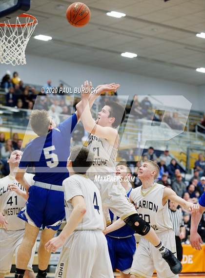Thumbnail 2 in Allegheny-Clarion Valley vs. Clarion-Limestone (District IX 1A Consolation) photogallery.