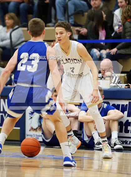 Thumbnail 3 in Allegheny-Clarion Valley vs. Clarion-Limestone (District IX 1A Consolation) photogallery.