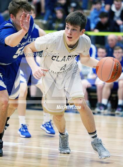 Thumbnail 3 in Allegheny-Clarion Valley vs. Clarion-Limestone (District IX 1A Consolation) photogallery.