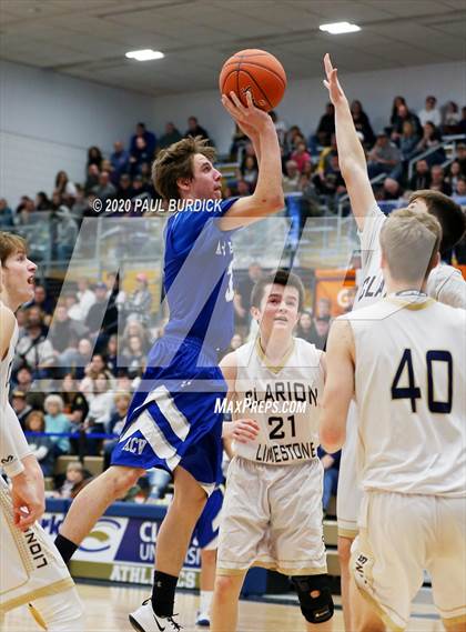 Thumbnail 2 in Allegheny-Clarion Valley vs. Clarion-Limestone (District IX 1A Consolation) photogallery.