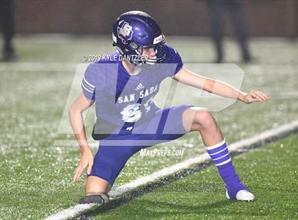 Thumbnail 2 in San Saba vs. Rivercrest (UIL 2A Division 1 Region 2 Semifinal) photogallery.