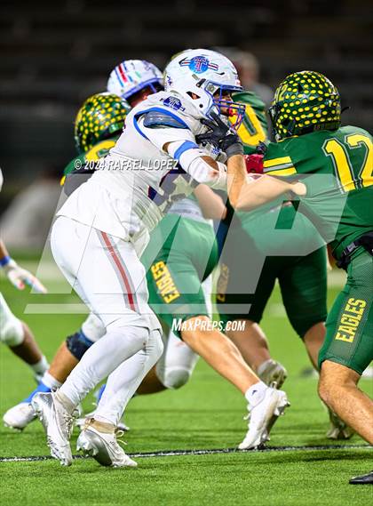 Thumbnail 2 in Tidehaven vs. Lexington (UIL 3A D2 Football Quarterfinal) photogallery.