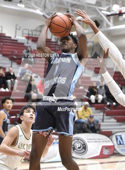 Thumbnail 1 in Oak Park vs. Canyon Springs (Rancho Mirage Holiday Invitational) photogallery.