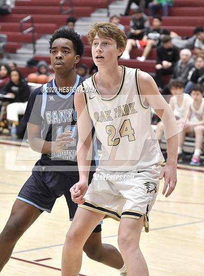 Thumbnail 1 in Oak Park vs. Canyon Springs (Rancho Mirage Holiday Invitational) photogallery.