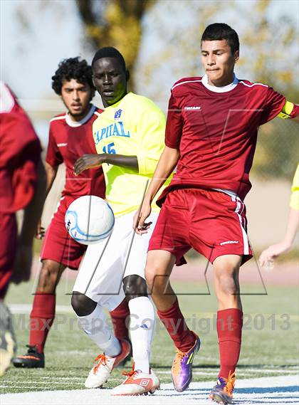 Thumbnail 1 in Capital Christian vs. Encina Prep (CIF SJS D6 Final) photogallery.