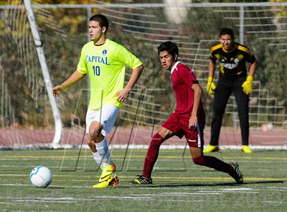Thumbnail 1 in Capital Christian vs. Encina Prep (CIF SJS D6 Final) photogallery.