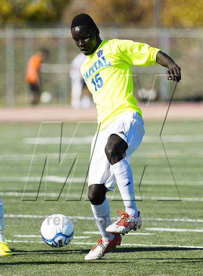 Thumbnail 2 in Capital Christian vs. Encina Prep (CIF SJS D6 Final) photogallery.