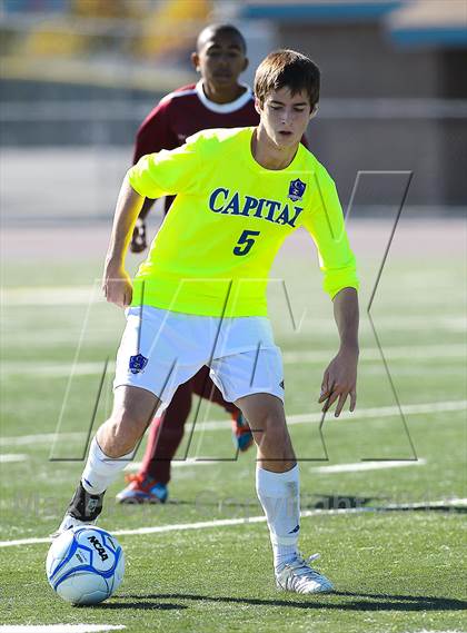 Thumbnail 3 in Capital Christian vs. Encina Prep (CIF SJS D6 Final) photogallery.