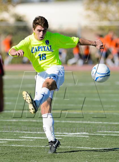 Thumbnail 1 in Capital Christian vs. Encina Prep (CIF SJS D6 Final) photogallery.
