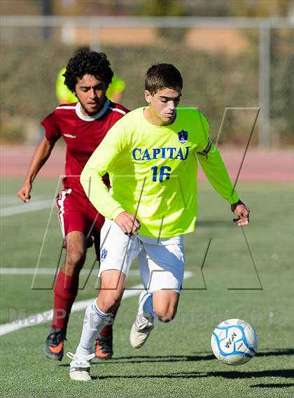 Thumbnail 3 in Capital Christian vs. Encina Prep (CIF SJS D6 Final) photogallery.