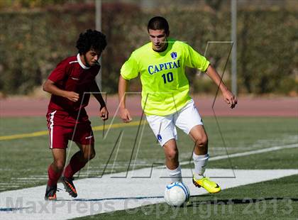 Thumbnail 3 in Capital Christian vs. Encina Prep (CIF SJS D6 Final) photogallery.