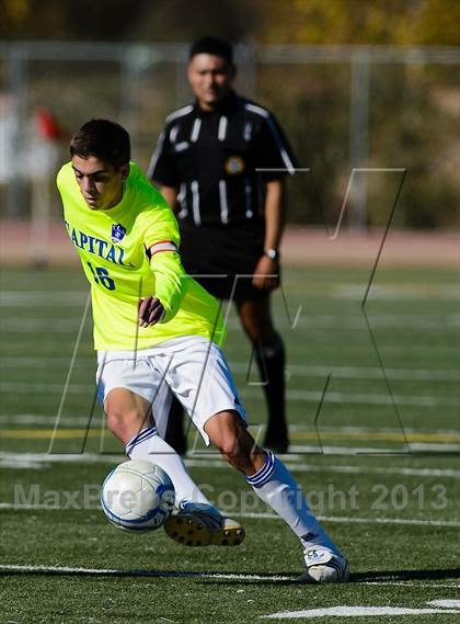 Thumbnail 3 in Capital Christian vs. Encina Prep (CIF SJS D6 Final) photogallery.