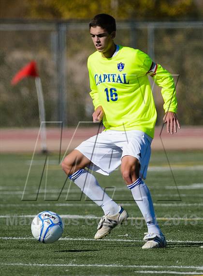 Thumbnail 2 in Capital Christian vs. Encina Prep (CIF SJS D6 Final) photogallery.