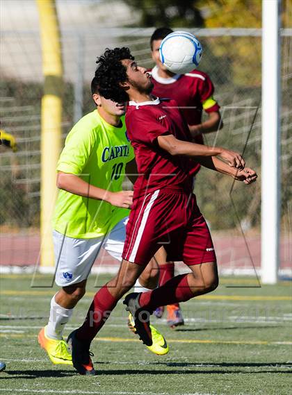 Thumbnail 1 in Capital Christian vs. Encina Prep (CIF SJS D6 Final) photogallery.